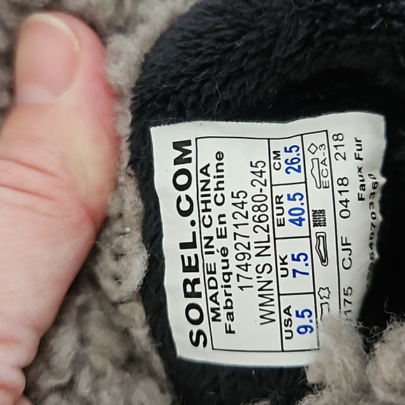 Sorel womens sz 9.5 brown leather lace up winter boots - Picture 6 of 9